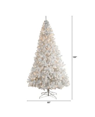 Artificial Christmas Tree with 2200 Bendable Branches and 800 LED Lights, 10'
