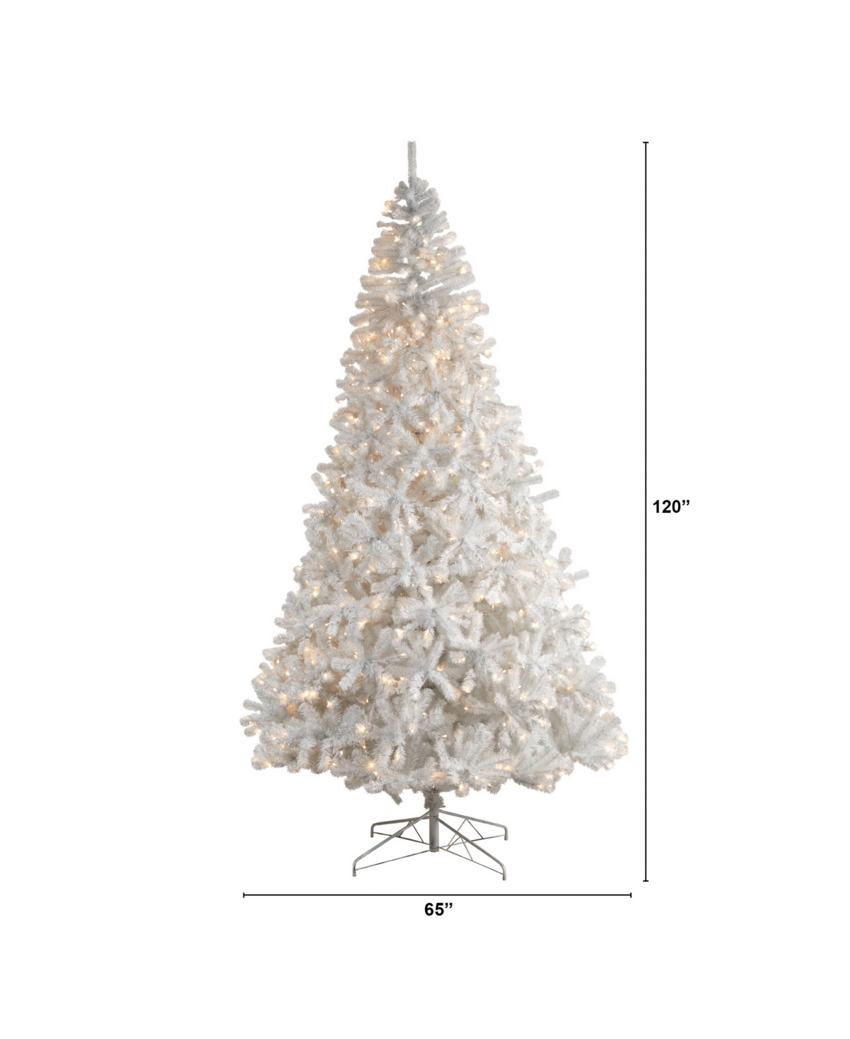 Artificial Christmas Tree with 2200 Bendable Branches and 800 Led Lights, 10'