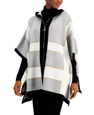 anne klein zip front cape