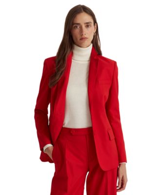 Long Sleeve Crepe Blazer
