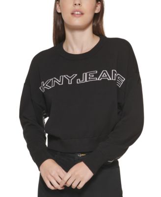 DKNY Jeans - Cropped Logo Sweater