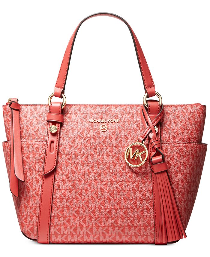 Michael Kors Signature Sullivan Convertible Top Zip Tote & Reviews -  Handbags & Accessories - Macy's