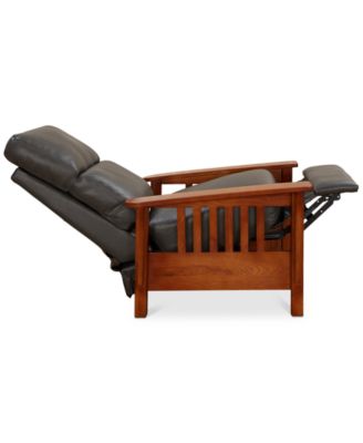 Harrison Leather Pushback Recliner, Created for Macy's