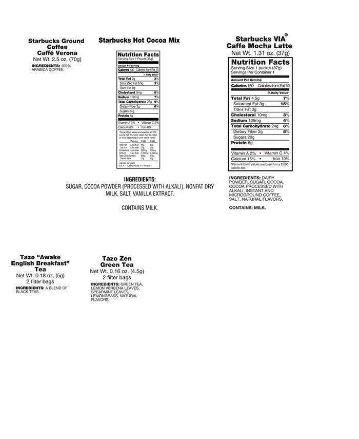 Wine Country Gift Baskets Starbucks Coffee and Tea Collection Gift