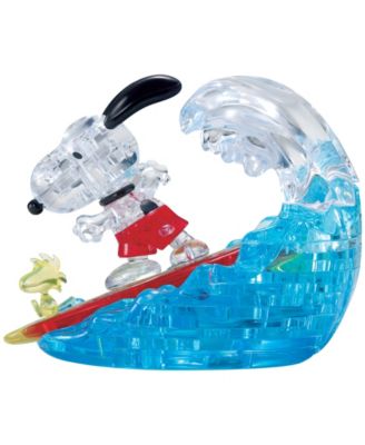 3D Crystal Puzzle - Peanuts Snoopy Surf - 41 Piece