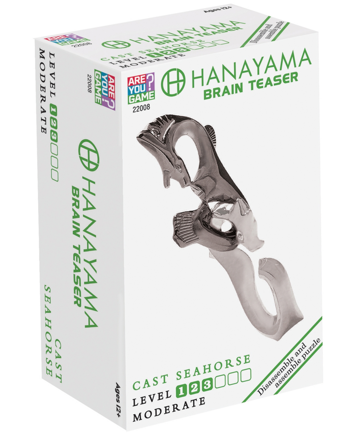 Shop Areyougame Hanayama Level 3 Cast Puzzle, 2 Piece- Seahorse In No Color