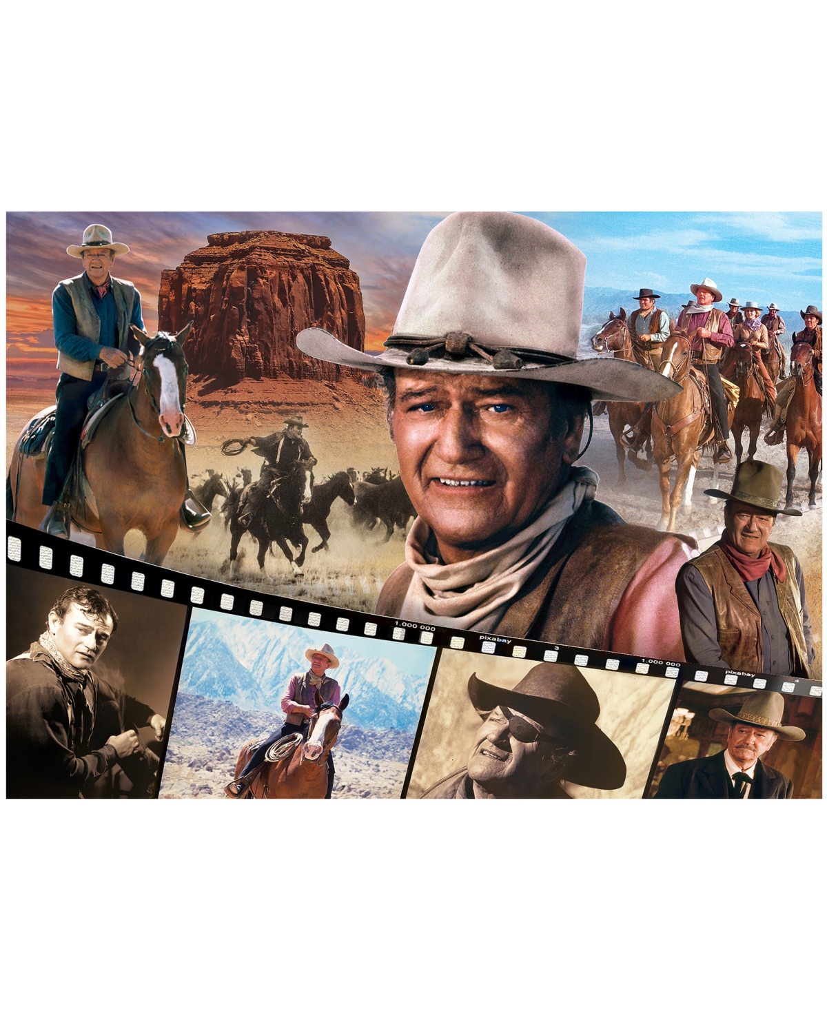 Shop Masterpieces Puzzles John Wayne In No Color