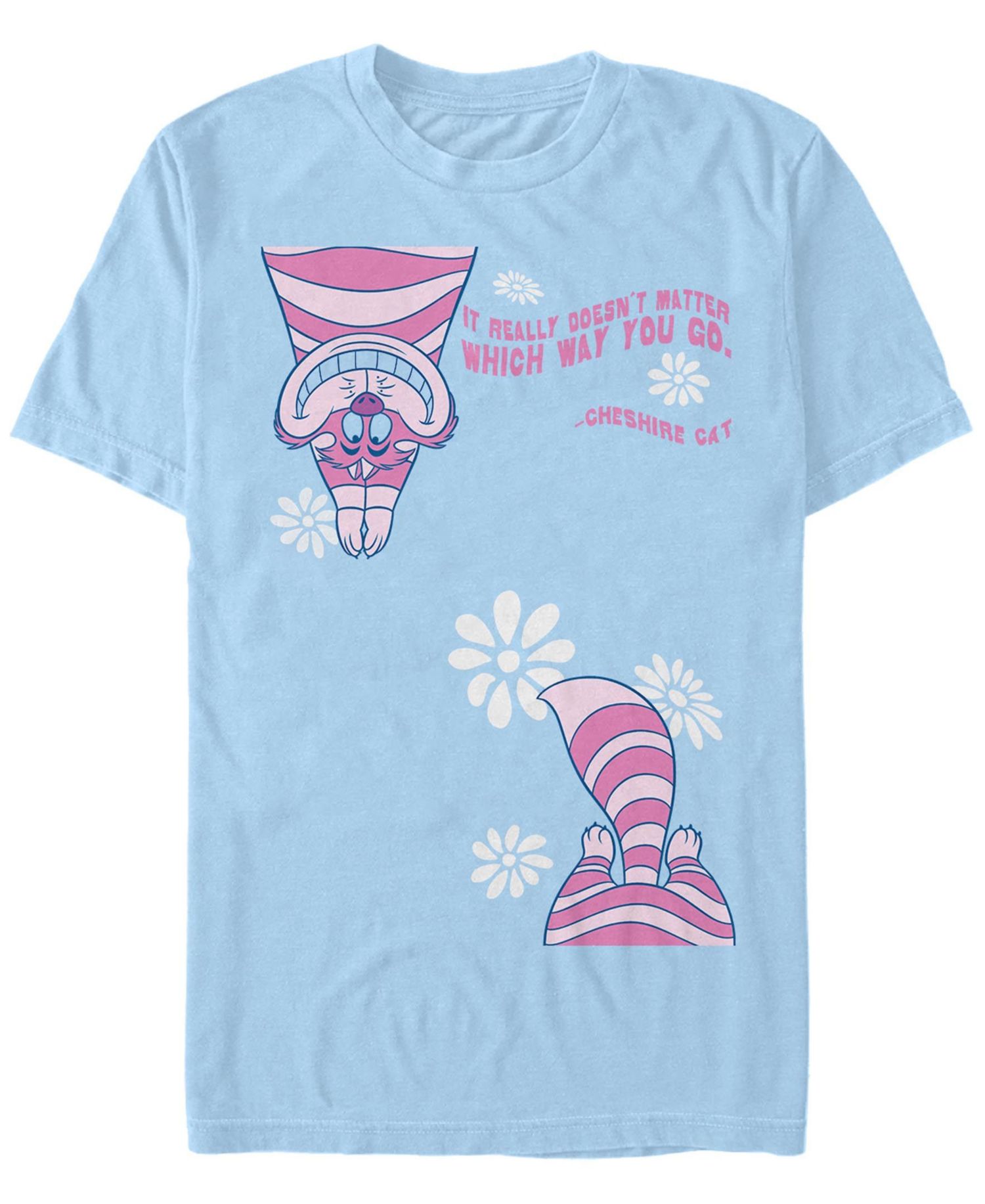 Men's Alice in Wonderland Cheshire Split Short Sleeve T-shirt