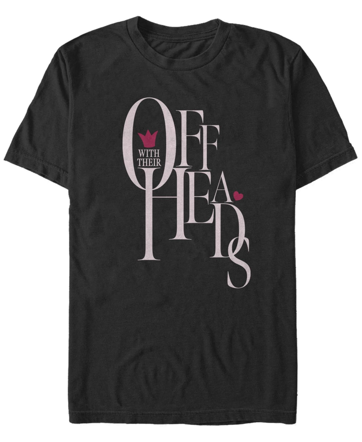 Мужская футболка Fifth Sun Alice in Wonderland Off With Heads Short Sleeve, цвет: Чёрный — фото 1
