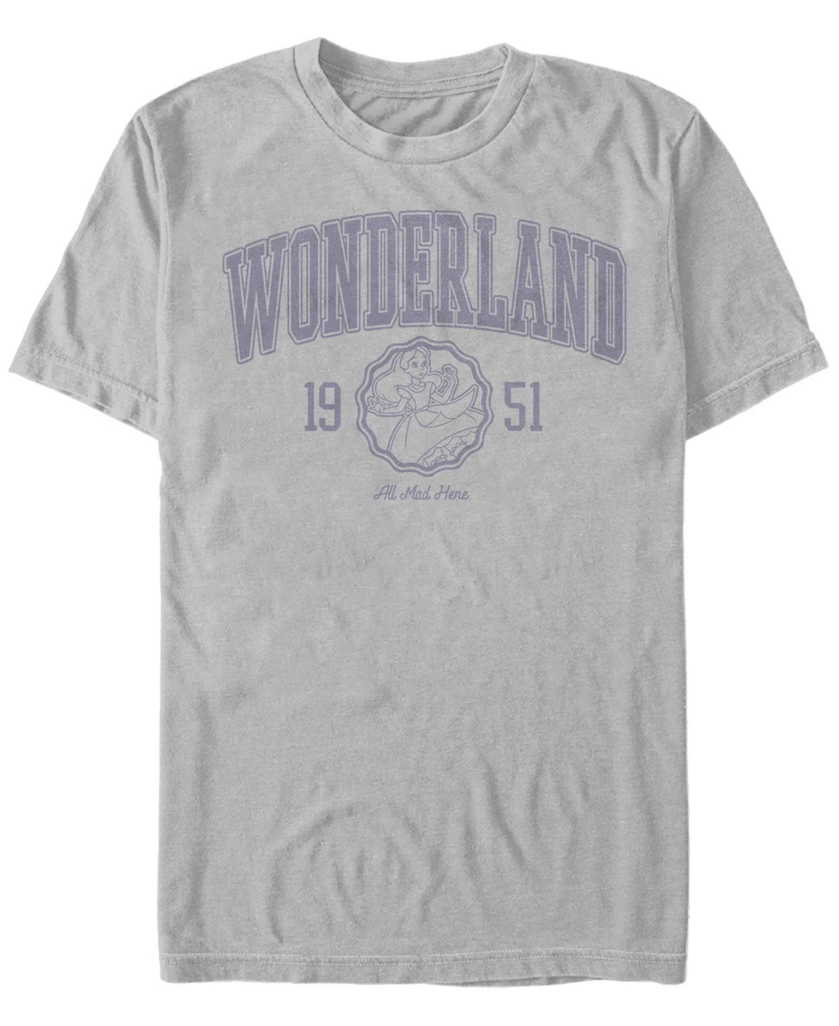 Fifth Sun Men's Alice in Wonderland College Short Sleeve T-shirt