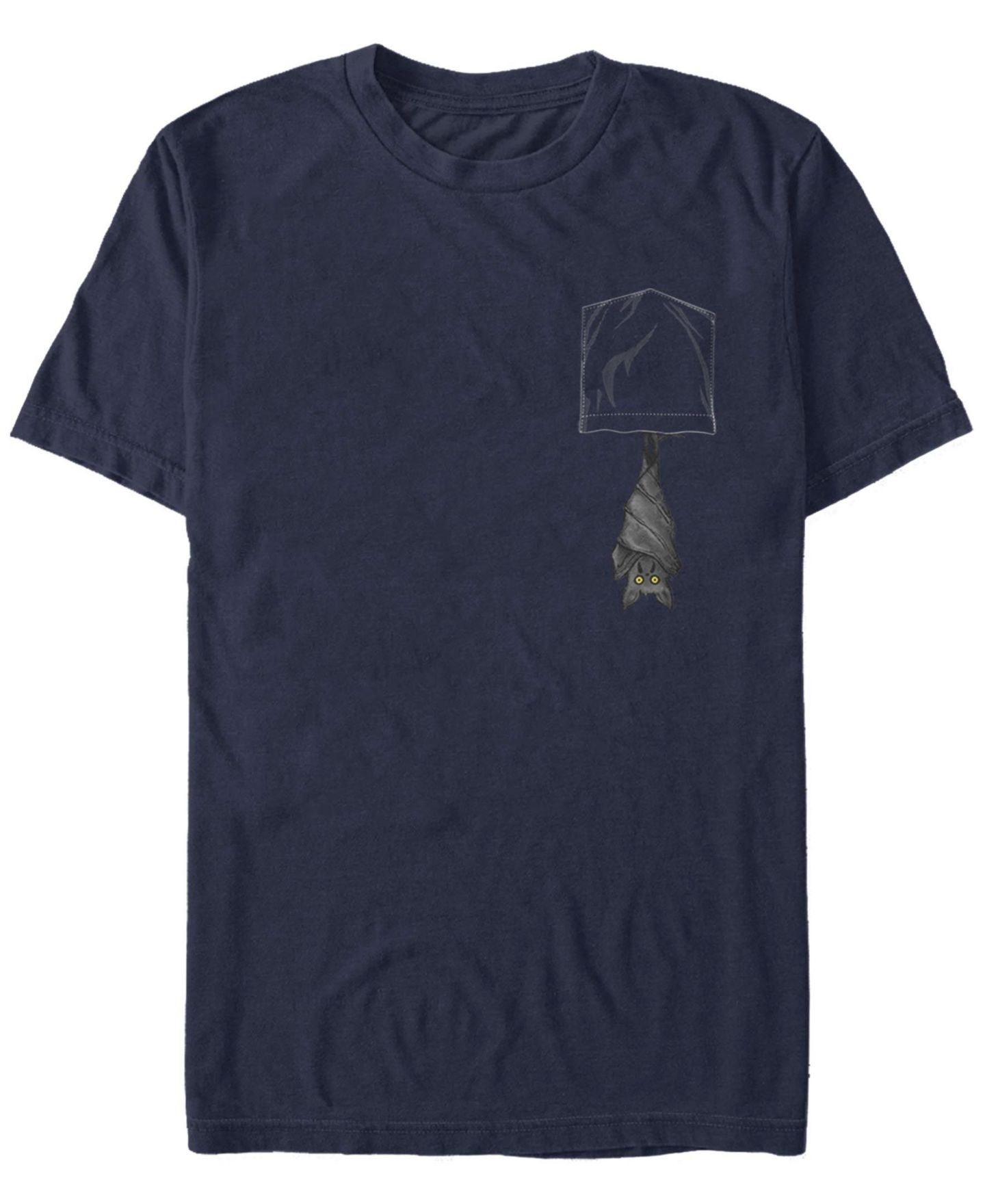 Мужская футболка Fifth Sun Generic Additude Bat Faux Pocket Short Sleeve, цвет: Тёмно-синий — фото 1