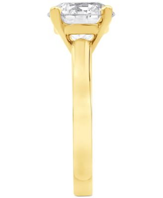 Certified Lab Grown Diamond Solitaire Engagement Ring (3 ct. t.w.) in 14k Gold