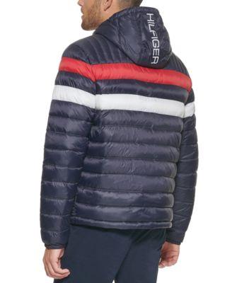 tommy hilfiger quilted nylon packable jacket