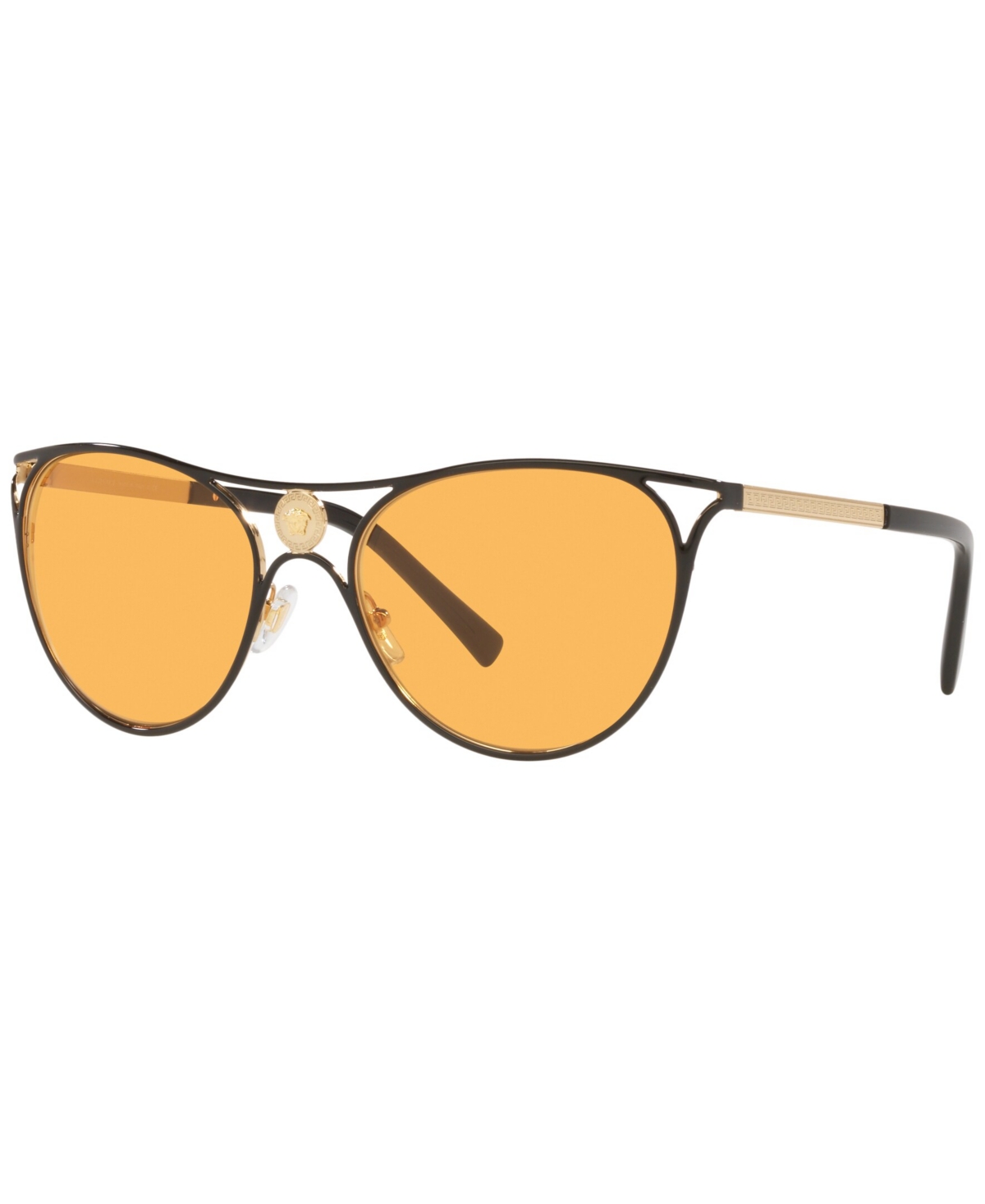 Shop Versace Women's Sunglasses, Ve2237 In Black,gold-tone