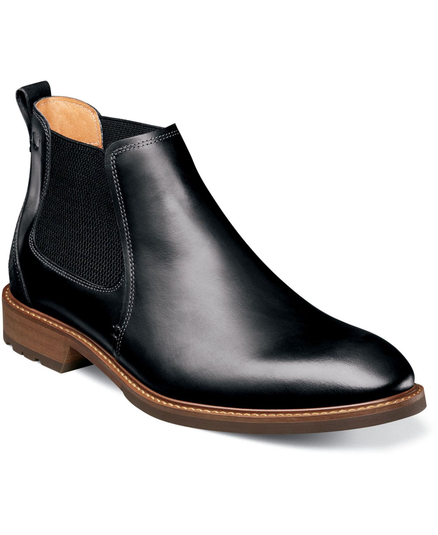Мужские ботинки Florsheim Chalet Plain Toe Gore, цвет: Чёрный — фото 1