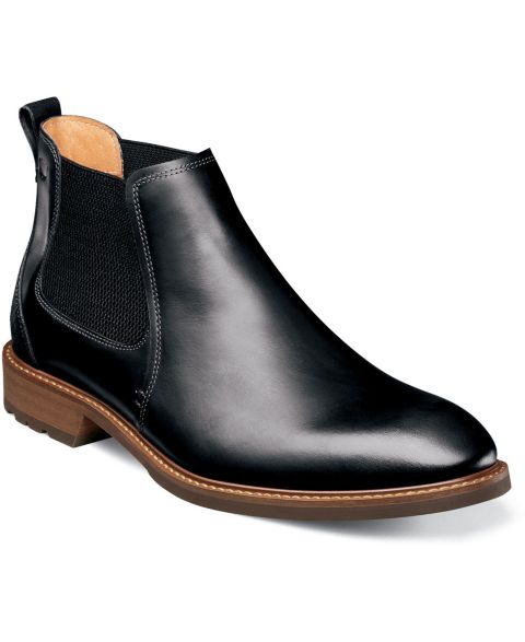 Мужские ботинки Florsheim Chalet Plain Toe Gore, цвет: Чёрный