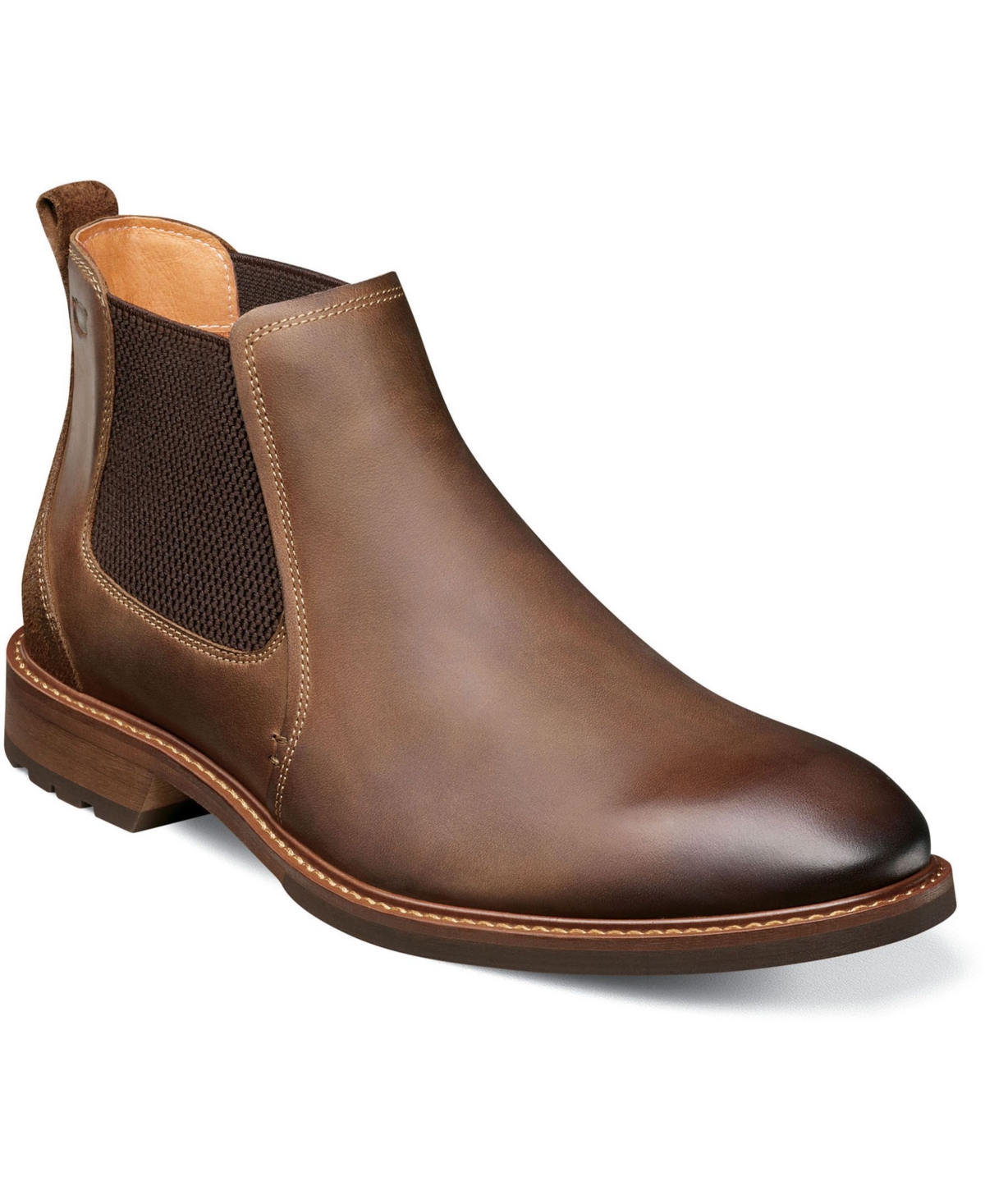 Men's Chalet Plain Toe Gore Boots - Brown Crazy Horse
