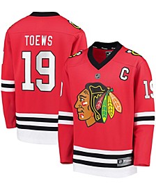 Youth Boys Jonathan Toews Red Chicago Blackhawks Replica Player Jersey