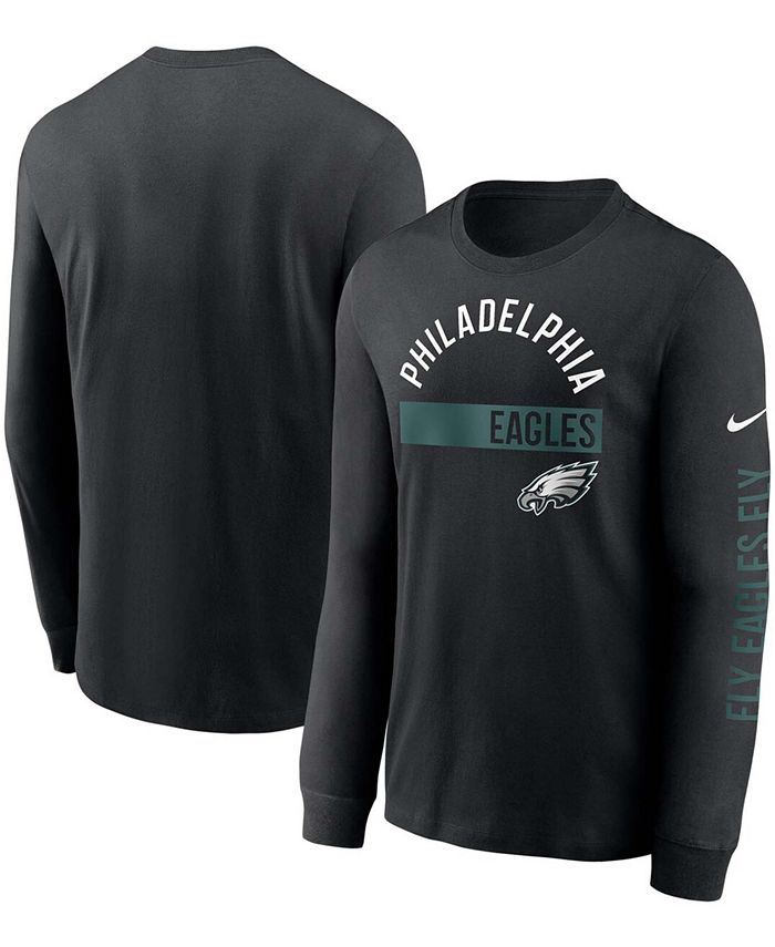 Nike Men's Big and Tall Black Philadelphia Eagles Fan Gear Color Bar Long  Sleeve T-shirt - Macy's