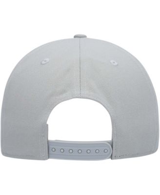 Men's Gray Seattle Kraken Wordmark Logo Snapback Hat