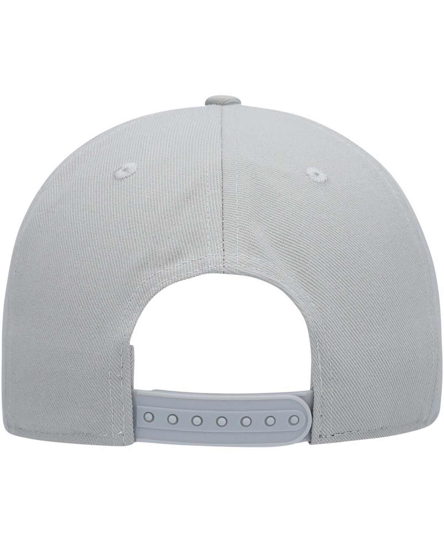 Men's Gray Seattle Kraken Wordmark Logo Snapback Hat