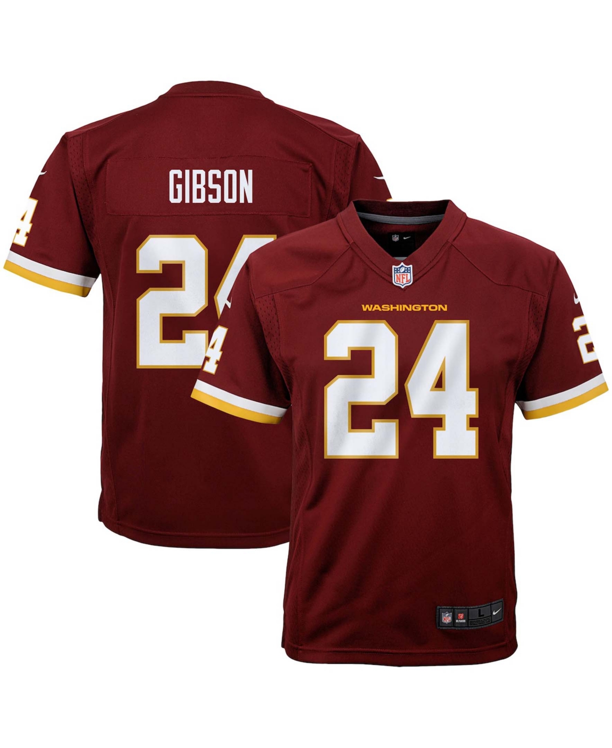 Youth Boys Antonio Gibson Burgundy Washington Football Team Game Jersey