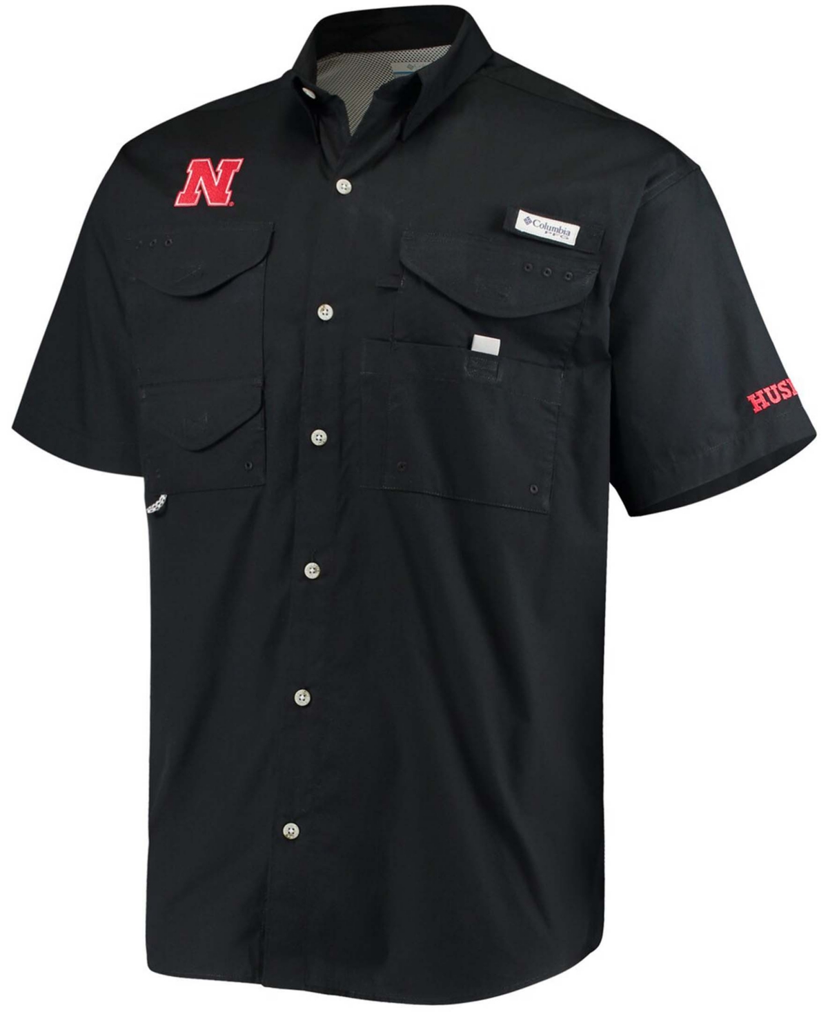 Men's Black Nebraska Huskers Bonehead Shirt - Black