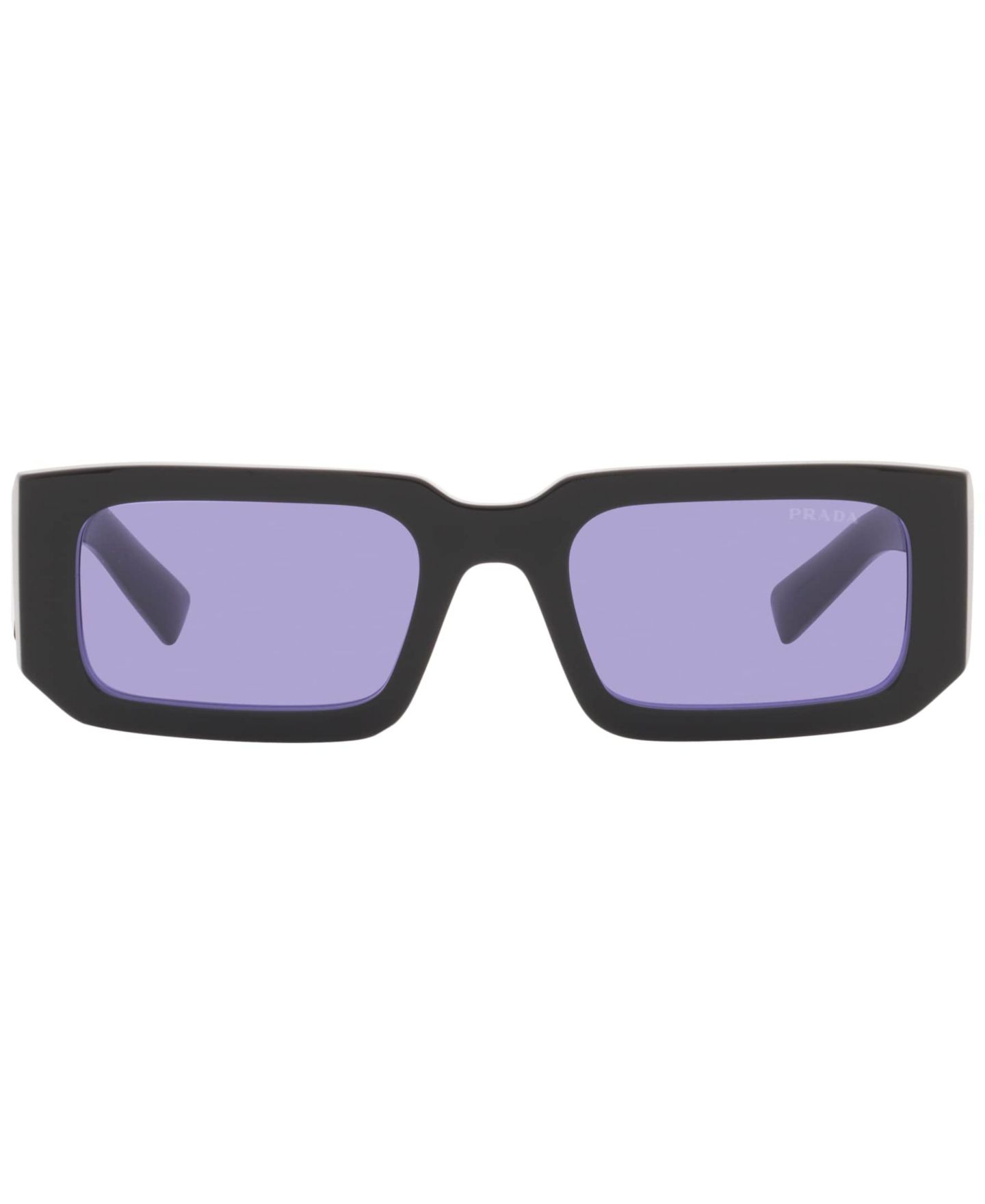 Солнцезащитные очки PRADA Symbole Rectangular Unisex Sunglasses, PR 6YS, цвет: Чёрный / Синий — фото 2
