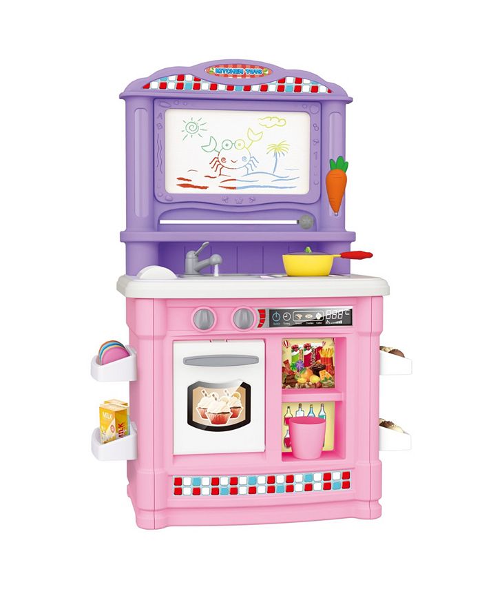 Disney Minnie Mouse Kitchen Countertop Size Pretend Pink Play Set Oven Sink