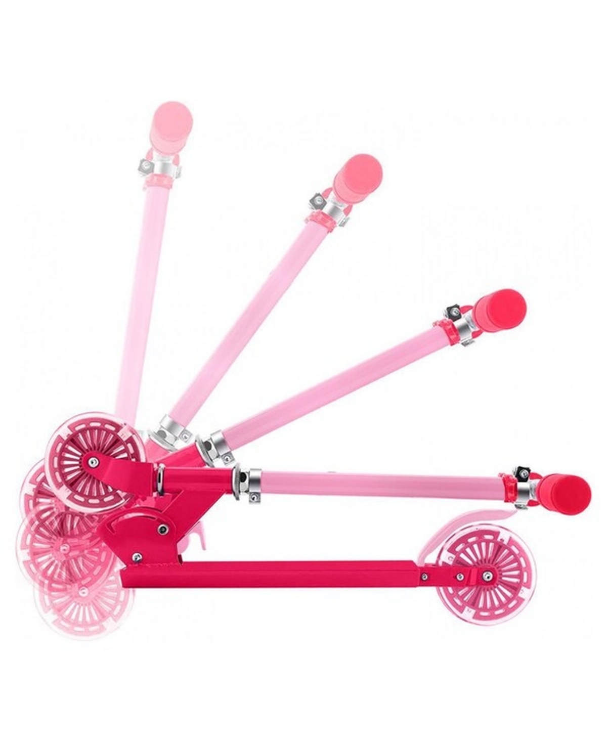 Rugged Racers 2 Wheel Scooter with Heart Design and Led Lights