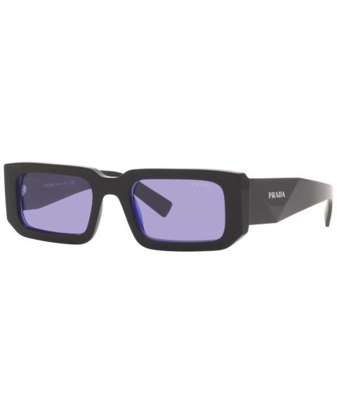 Солнцезащитные очки Prada Symbole Rectangular Unisex Sunglasses, PR 6YS, цвет: Чёрный / Синий