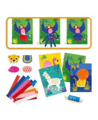 DJECO Animal Loops Collage Kit