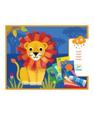 DJECO Animal Loops Collage Kit