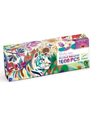 Djeco 1000-Piece Rainbow Tigers Gallery Jigsaw Puzzle Poster
