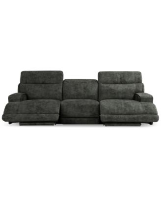 Sebaston 3-Pc. Fabric Sofa with 2 Power Motion Recliners, Created for Macy's