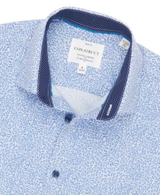 ConStruct Men's Slim-Fit Floral Performance Stretch Cooling Comfort Dress  Shirt - Macy's