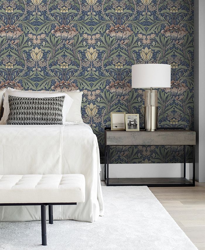 NextWall Morris Flower Peel and Stick Wallpaper & Reviews - All Wall Décor - Home Decor - Macy's