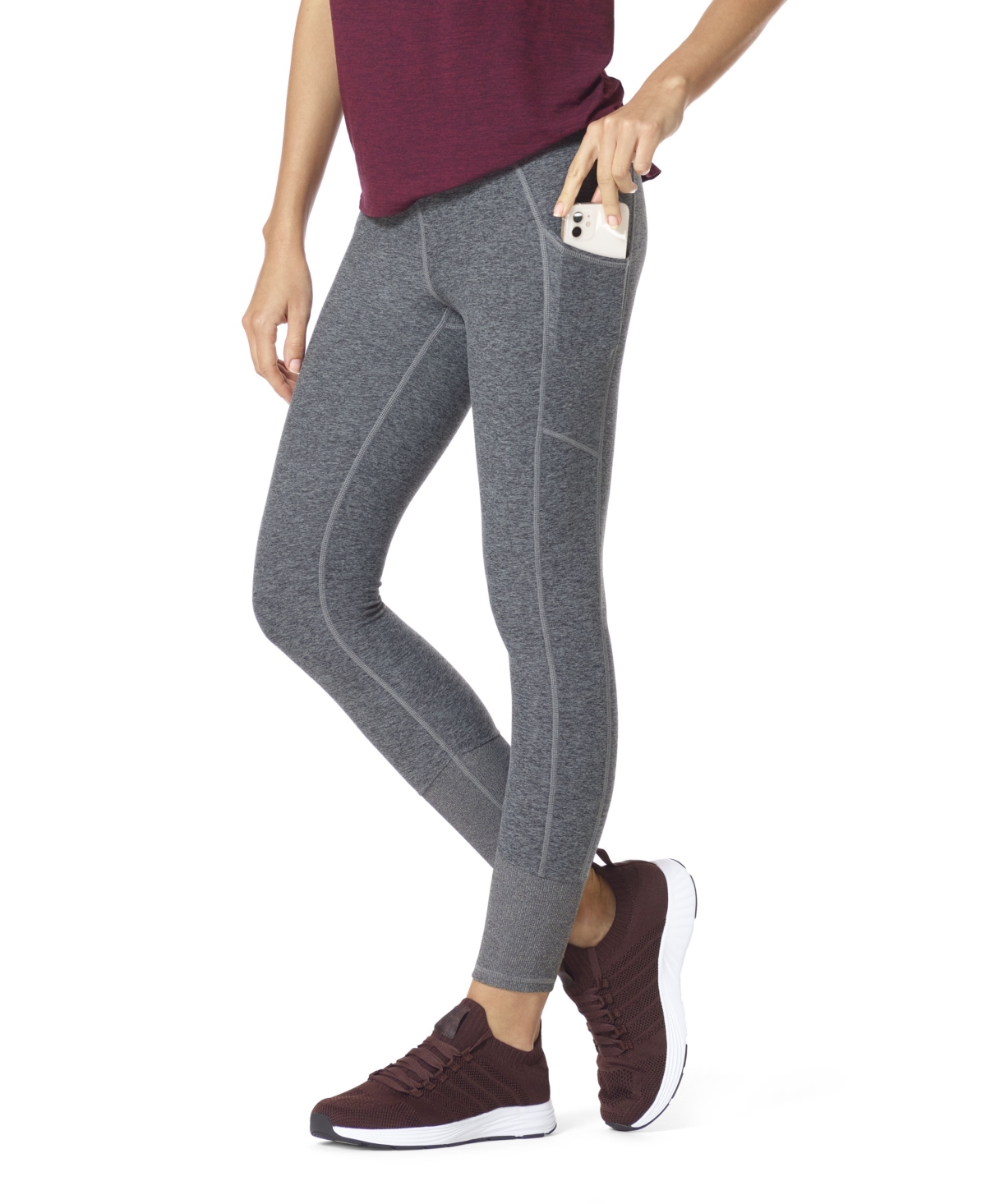 Hue Women's Wide Waistband Hold It Leggings