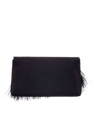 Women's Feather Flap Clutch
