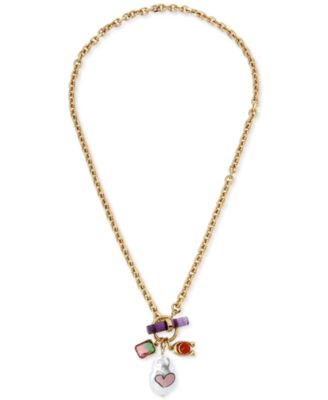 coach charm necklace
