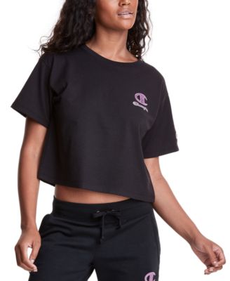 champion maxi cropped tee