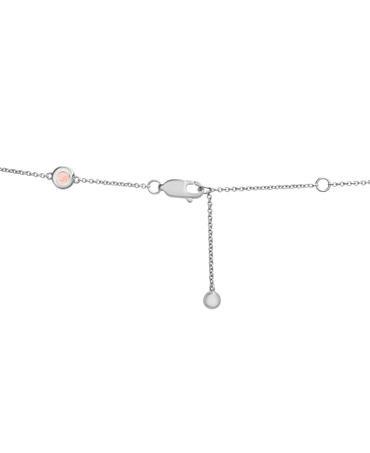 Mother-of-Pearl Station Collar Necklace in Sterling 17