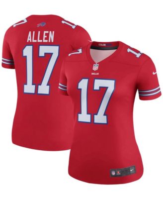 Lids Josh Allen Nike Buffalo Bills Color Rush Legend Jersey - Red