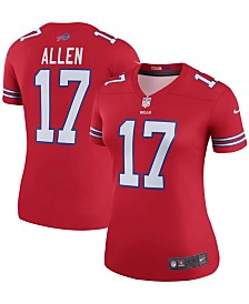 Nike Women's Josh Allen Red Buffalo Bills Color Rush Legend Player Jersey -  Macy's