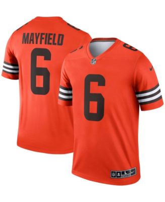 Nike Men's Baker Mayfield Orange Cleveland Browns Inverted Legend