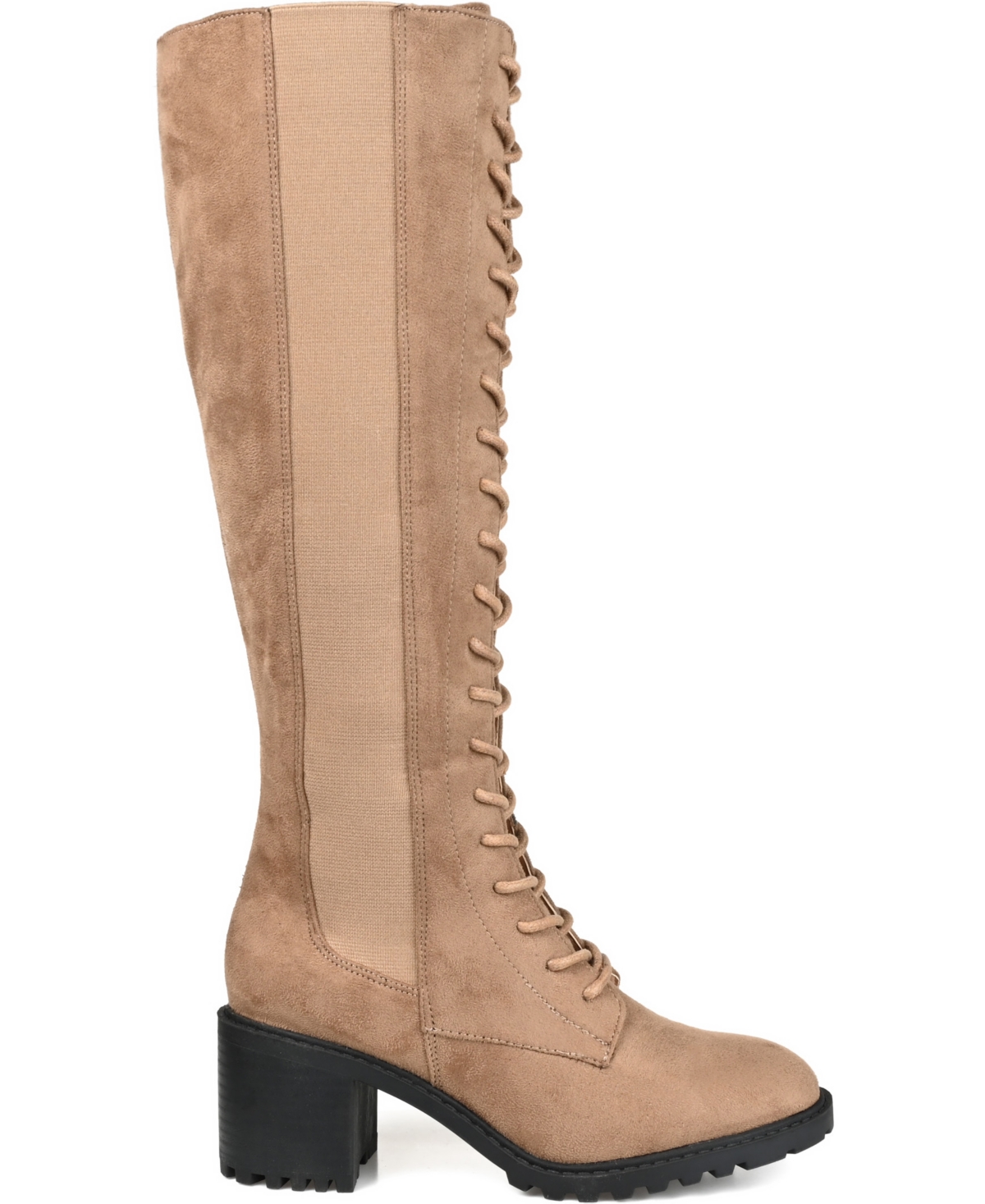 Journee Collection Women's Jenicca Wide Calf Lace Up Boots