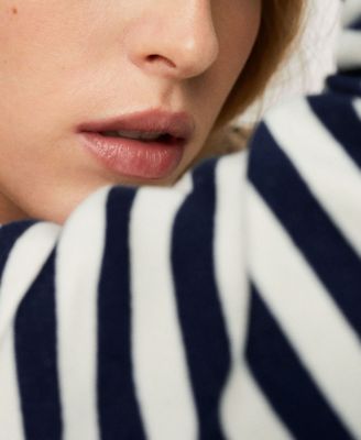 MANGO Women's Striped Cotton-Blend Sweatshirt