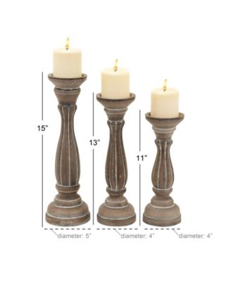 Traditional Candle Holders, Set of 3