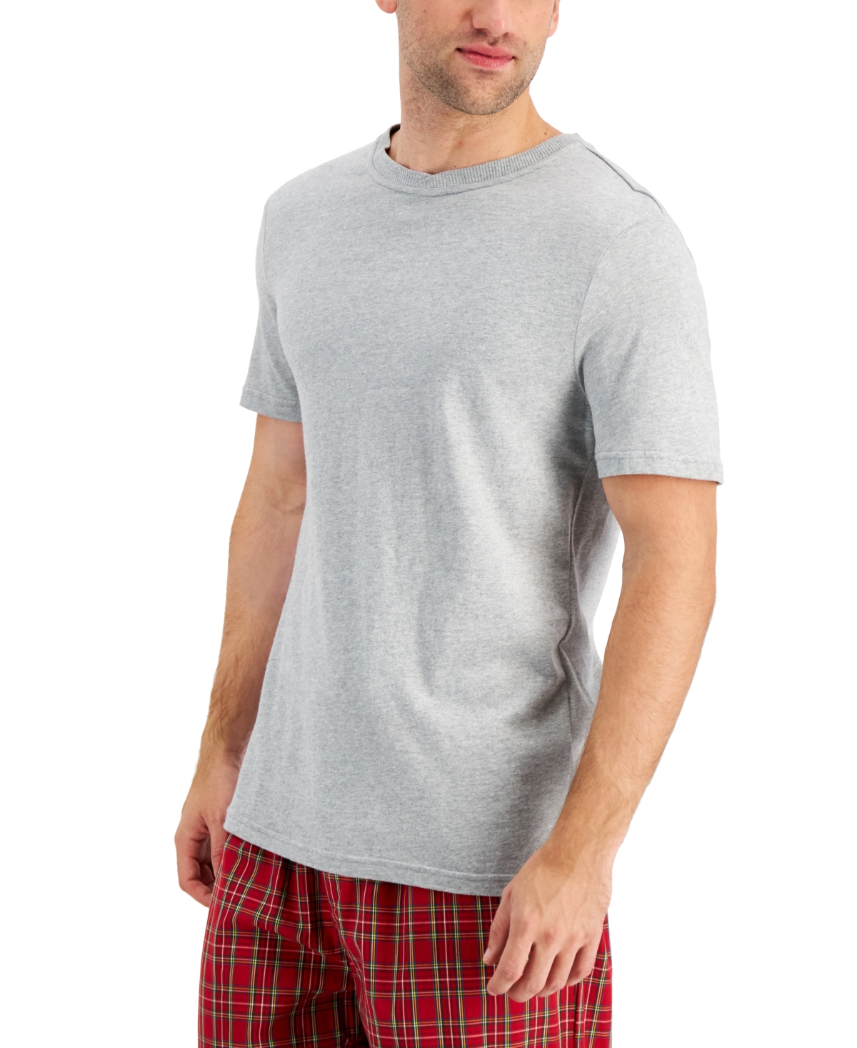 Men's Pajama T-Shirt, Created for Macy's - Light Blue