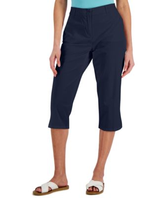 Karen Scott - Petite Comfort-Waist Capri Pants